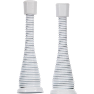 Ace 3 in. W Metal White Spring Broad Base Door Stop Mounts to door and wall 1/8 in.