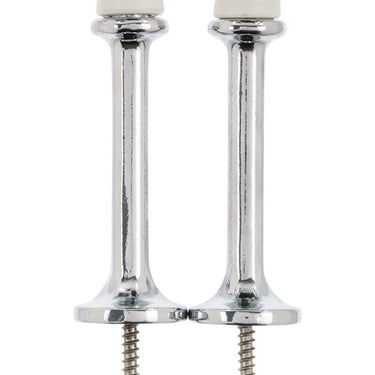 Ace 3 in. W Metal Chrome Yellow Rigid Door Stop Mounts to door and wall 1/8 in.