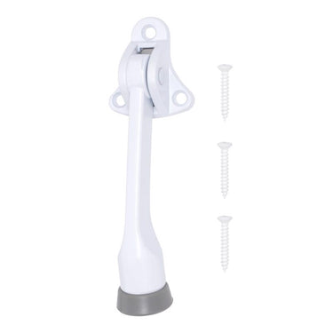 Ace 4 in. W Metal White Kick-Down Door Holder Mounts to door and wall 0 in.