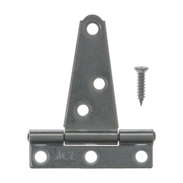 Ace 2 in. L Zinc-Plated Light Duty T Hinge 2 pk