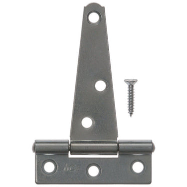 Ace 3 in. L Zinc-Plated Light Duty T Hinge 2 pk