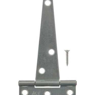 Ace 4 in. L Zinc-Plated Light Duty T Hinge 2 pk