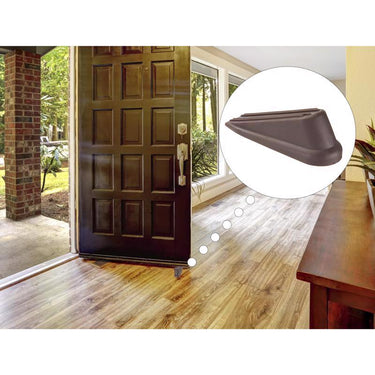 Ace 4 in. W Rubber Brown Wedge Door Stop Mounts to floor 0 in.