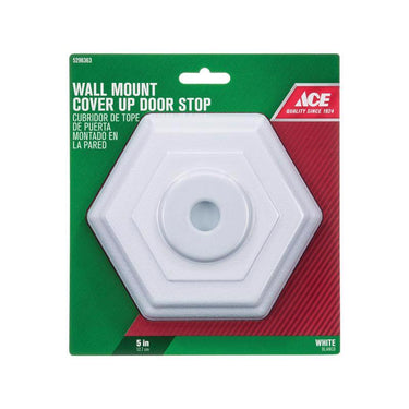 Ace 5 in. L Rubber White Wall Door Stop Mounts to wall 5 in.