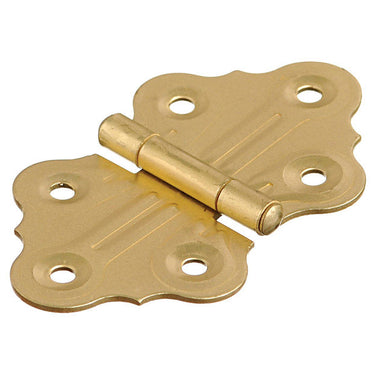 Ace 1.4 in. W X 1-1/4 in. L Satin Brass Brass Cabinet Hinge 2 pk