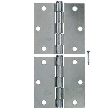 Ace 3-1/2 in. L Zinc-Plated Broad Hinge 2 pk