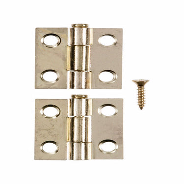 Ace 2.750 in. W X 1 in. L Bright Brass Gold Brass Narrow Hinge 2 pk