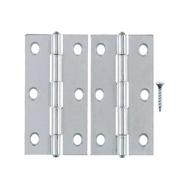 Ace 3 in. L Zinc-Plated Narrow Hinge 2 pk