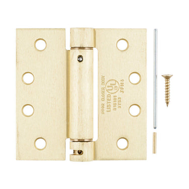 Ace 4 in. L Satin Brass Self Closing Hinge 1 pk