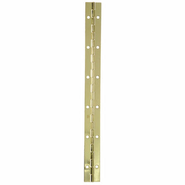 Ace 1 in. W X 12 in. L Bright Brass Brass Continuous Hinge 1 pk