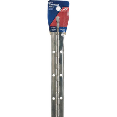 Ace 1 in. W X 30 in. L Nickel Steel Continuous Hinge 1 pk