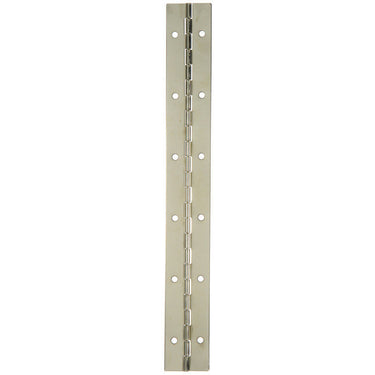 Ace 1-1/2 in. W X 12 in. L Nickel Metal Continuous Hinge 1 pk