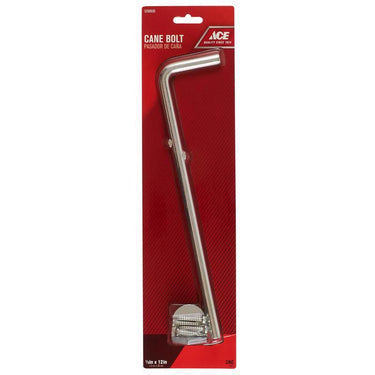 Ace 12 in. L Metallic Zinc Cane Bolt 1 pk