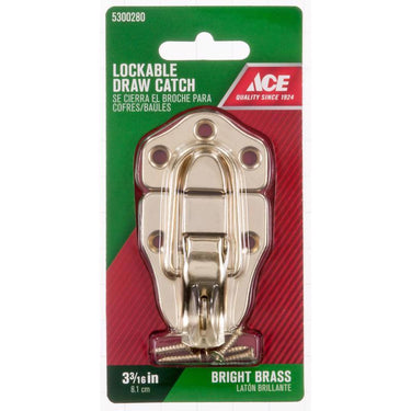 Ace Bright Zinc Lockable Drawer Catch 1 pk