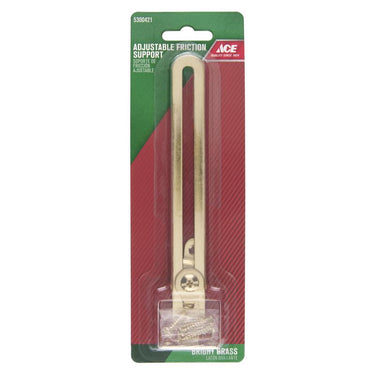 Ace Bright Brass Friction Lid Support 6-1/8 in. 1 pk