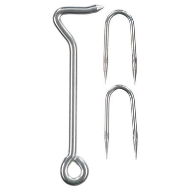 Ace 0.44 in. L Zinc Wire Staple Gate Hook 1 pk