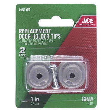 Ace 1 in. W Rubber Gray Door Stop Tip Over the door clip 1 in.