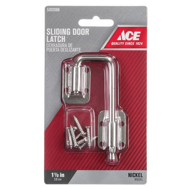 Ace Nickel Nickel Indoor Sliding Door Latch