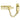Ace 3.32 in. L Bright Brass Steel Keyed Chain Door Guard