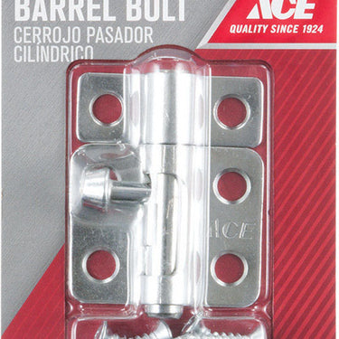 Ace 0.62 in. L Zinc Barrel Bolt 1 pk
