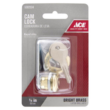 Ace Bright Brass Yellow Brass Cam Lock