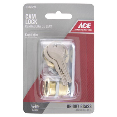 Ace Bright Brass Yellow Brass Cam Lock