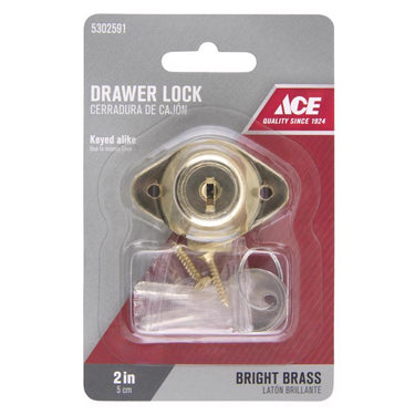 Ace Bright Brass Gold Brass Cam Lock