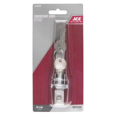 Ace Chrome Metallic Steel Showcase Lock
