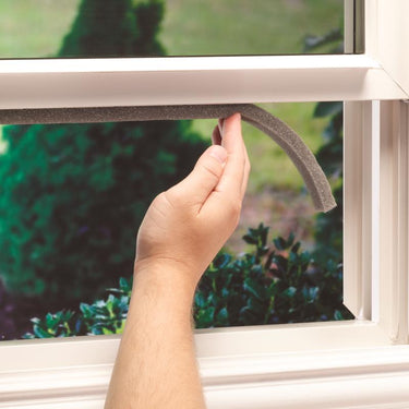 M-D BUILDING PRODUCTS Gray Foam Weather Stripping Tape For Doors and Windows 120 in. L X 0.38 in.