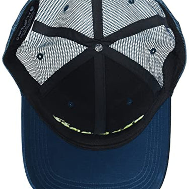 Carhartt Canvas Mesh-Back Logo Graphic Cap (Night Blue)