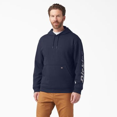 Dickies Men's Wordmark Logo Hoodie (Navy) Sizes M-2XL