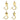 Ace Medium Bright Brass Gold Zinc 1 in. L Safety Cup Hook 10 lb 4 pk