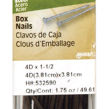 HILLMAN 8D 2-1/2 in. Box Bright Steel Nail Flat Head