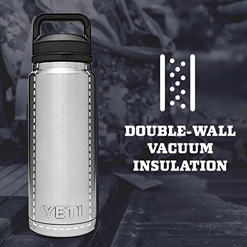 Load image into Gallery viewer, Yeti Rambler 26oz Water Bottle with Chug Cap Charcoal
