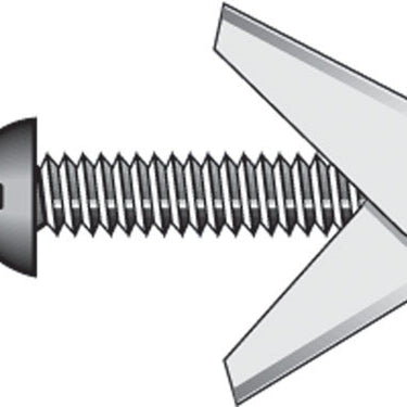 HILLMAN 1/8 in. D X 2 in. L Round Steel Toggle Bolt 2 pk