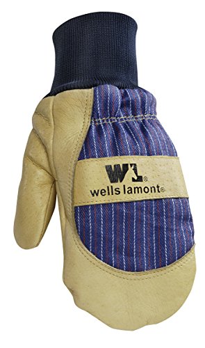 Load image into Gallery viewer, Wells Lamont  Lined Pigskin Leather Knit Wrist Mitten Mens XL
