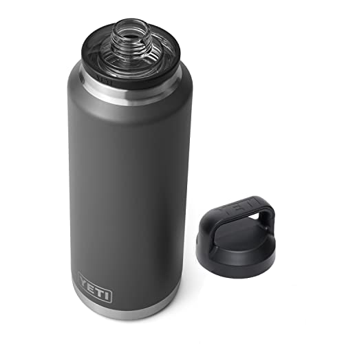 Load image into Gallery viewer, Yeti Rambler 46oz Water Bottle with Chug Cap Charcoal
