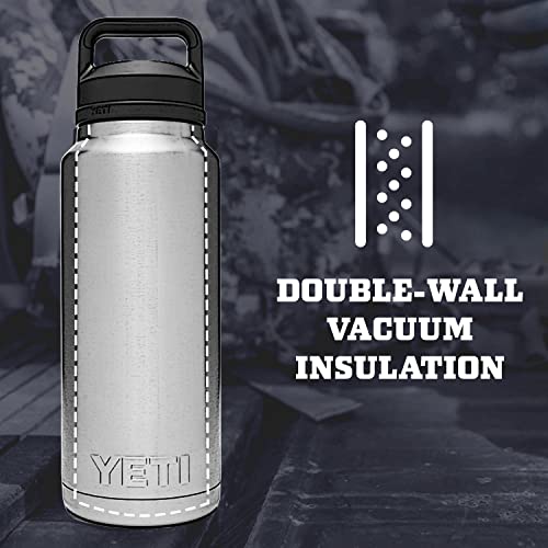 Load image into Gallery viewer, Yeti Rambler 46oz Water Bottle with Chug Cap Charcoal
