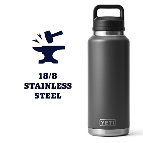 Load image into Gallery viewer, Yeti Rambler 46oz Water Bottle with Chug Cap Charcoal
