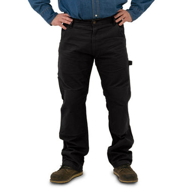 Key Double Knee Duck Dungaree Pants (Black Garment Wash) Size 34x36