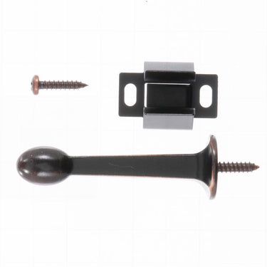 Ace 3 in. W Metal Oil Rubbed Bronze Bronze Rigid Door Stop w/Holder Mounts to door and wall 5/32 in.