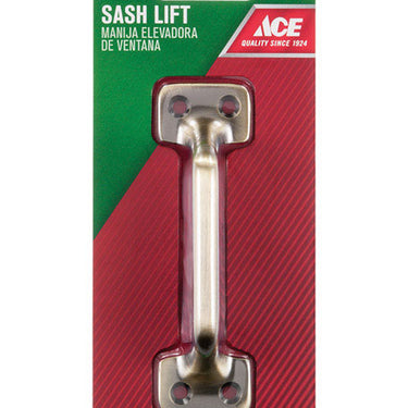 Ace 4 in. L Antique Brass Brass Universal Sash Lift Handle 1 pk