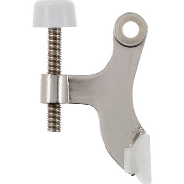 Ace Metal Satin Nickel Silver Hinge Pin Door Stop Mounts to door and wall 0 in.