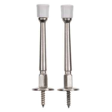 Ace 3 in. W Metal Satin Nickel Bronze Rigid Door Stop Mounts to door and wall 1/8 in.