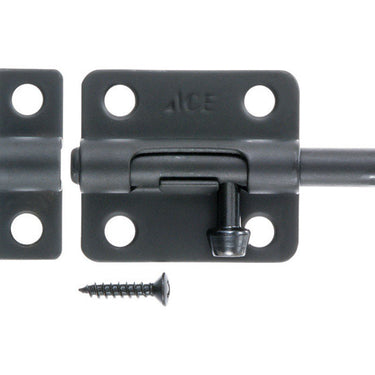 Ace 2.5 in. L Black Steel Barrel Bolt 1 pk