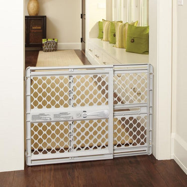 North States Gray 26 in. H X 26-42 in. W Plastic Child Safety Gate