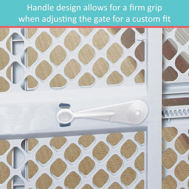 North States Gray 26 in. H X 26-42 in. W Plastic Child Safety Gate