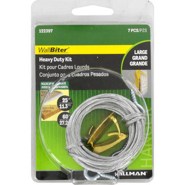 HILLMAN WallBiter Brass-Plated Heavy Duty Picture Hanging Kit 60 lb 1 pk
