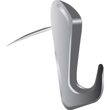 HILLMAN WallBiter Brass-Plated White Large Picture Hanger 60 lb 1 pk