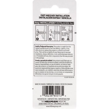 HILLMAN WallDriller White Self-Drilling Picture Hanger 35 lb 2 pk